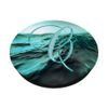 C Teal Beach Ocean Waves Sunset Lake Monogram Initial Letter PopSockets Swappable PopGrip
