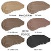 PHOERA Eyebrow Pomade Waterproof 24 Hours Long Lasting Sweat Resistant Brow 6 Colours Cream Gel (05 Dark Brown)