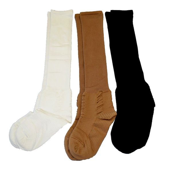 Socks for Swelling [General Medical Devices Corporation Pearl Star] (10.2 - 10.6 inches (26 - 27 cm), Beige)