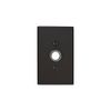 Emtek Door Bell Button With Modern Rectangular Rosette (Polished Chrome)