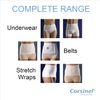Corsinel StomaSafe Plus Ostomy/Hernia Support Garment Light by TYTEX (Black, L/XL), 47-1/2" - 55-1/2" Hip Circumference