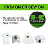Kawasaki Logo Iron On Patch - Sew Patch - Embroidered Patch 3.7" x 3.7"