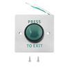 ECSiNG 1pc Push to Exit Button Switch Green Press to Exit Switch Brushed Stainless Steel Finish Panel Door Button with Screws for Access Control Lock