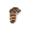 Dragon Head Viking Celtic Beard Hair Bead (6mm hole, made from Solid Bronze)