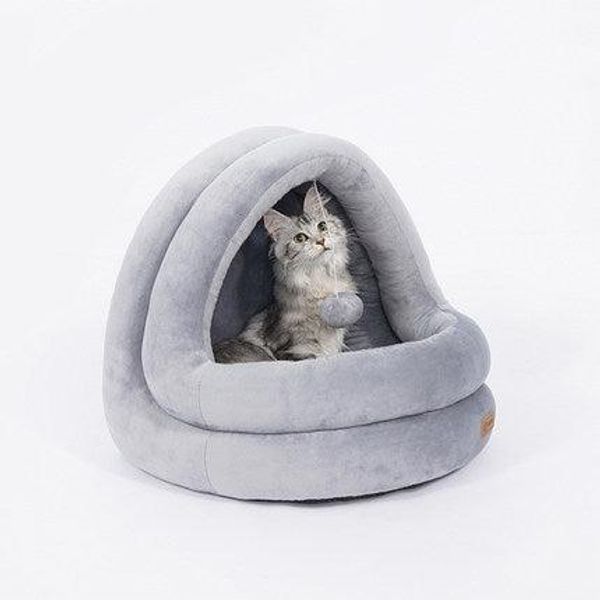 Cozy Haven Cat Bed: Luxurious Comfort For Your Feline Friend - Grey / S