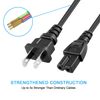 Aprelco 6ft AC Power Cord Cable Compatible with Monster Rockin Roller Mini RR-Mini Wireless Speaker