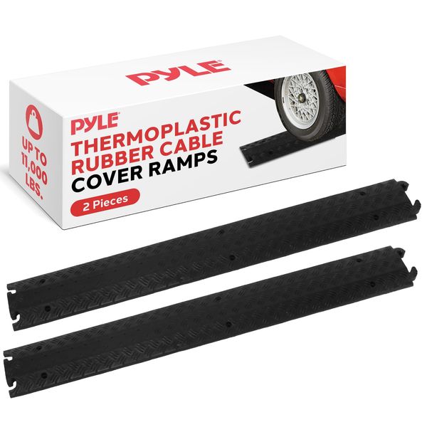 Cable Protector Cover Ramps Waterproof Durable Cord Concealment Tracks Pair