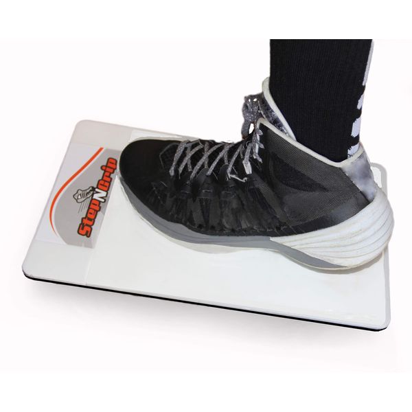 StepNGrip White Basketball Court Traction Board - Gel Mat Technology Shoe Sticky Pad - Grip for Basketball Shoes, Courtside Traction Mat, Anti Slip Basketball Shoe Sticky Mat, Gym Shoe Sticky Mat