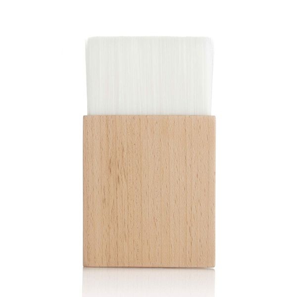 Wellness Massage Pack Mask Brush with Wooden Handle White