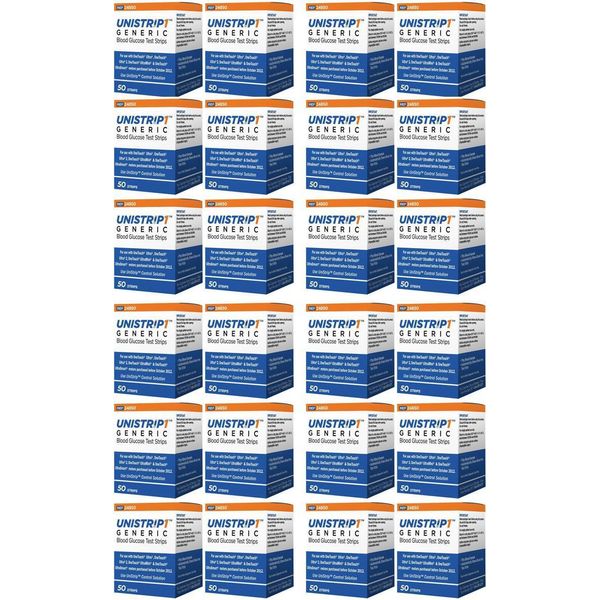 UniStrip Glucose Test Strips 24 x 50 Compatable with One touch Ultra Meter