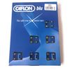 1 DOZ CAFLON SILVER TONE CRYSTAL EAR PIERCING STUDS