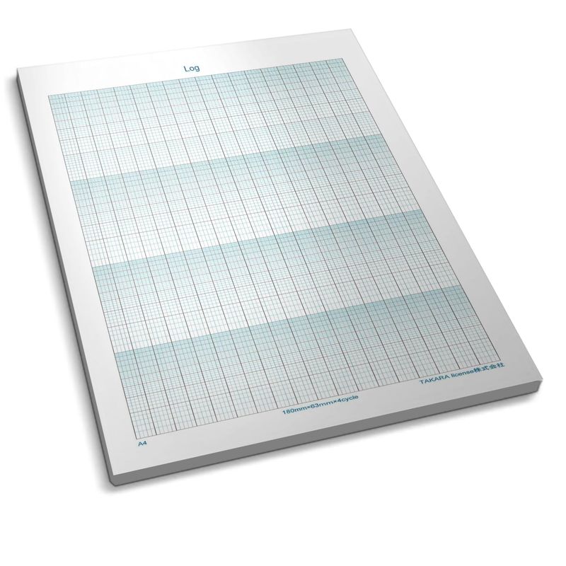 Takara Single Logarithmic Graph Paper Plain Paper A4 50 Sheets Single ...