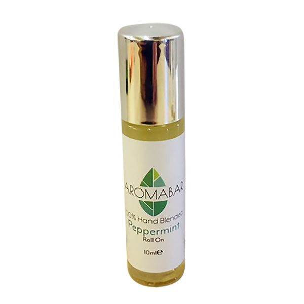 Aromabar Peppermint Roll On Pulse Point Natural Oil 10ml