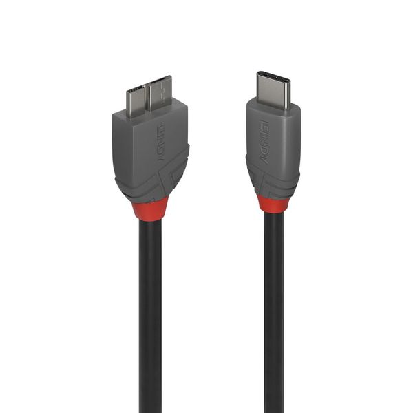 LINDY 2m ANTHRA LINE USB3.2 Gen1 Type-C to Micro-B Cable (Model Number: 36622)