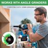 Drill Bit Sharpener for Grinder Drill Sharpener Portable Precise Sharpening for All Drill Bits Angle Grinder Multi-function Attachment with 1 Pair of Gloves
