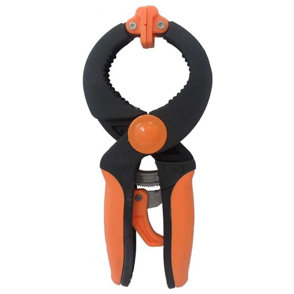 GRIPPICLAMP 8" (20.3 cm) Ratchet Spring Clamp | Textured Pivoting Tips | Quick Release Trigger | Durable Plastic | Versatile & User-Friendly Design