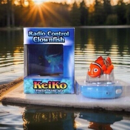 Keiko ClownFish R/C Water Fish RC Toy W/Remote Control Orange
