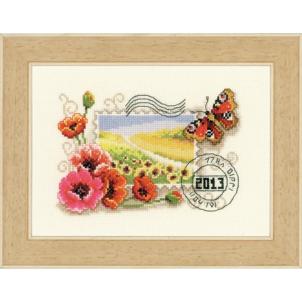 Vervaco Postage Stamp 2013 Counted Cross Stitch Kit, Multi-Colour