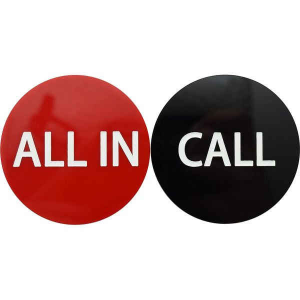 All in/Call 2.5" Poker Button