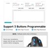 SANWA Bluetooth + 2.4G Wireless Trackball Mouse, Silent Ergonomic Roller Ball Mice, Programmable Vertical Thumb Mouse, 2 Device Connection, Compatible with Mac, Windows, Laptop, Android, PC, Black