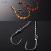 JACKALL Binbin Switch Spare Rubber Hook Set, #9/#9 Shrimp Orange + Cola Set