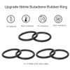Bumper Quick Release Fastener Kit for Universal Front Rear Car Bumper (Black) 6 x O-Ring