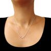 Horsebit 925 Silver Horse Snaffle Tack Figaro Chain Necklace