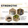 GIRtech Insa-4 Durable Insulating Fireclay Chamotte Fire Bricks 2500F Pack of 4