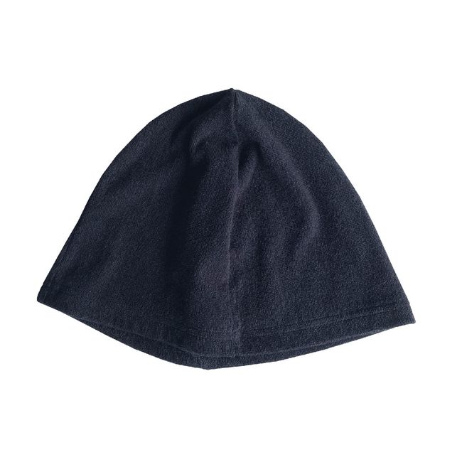 Sauna Hat Towel Knit Towel Hat Sauna Cap Sauna Hat Cap Sauna Hat Made in Japan Thin (Black)