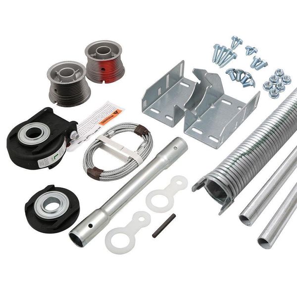 Garage Door Conversion Kit EZ-SET Torsion Spring Mounting Brackets Tube Coupler