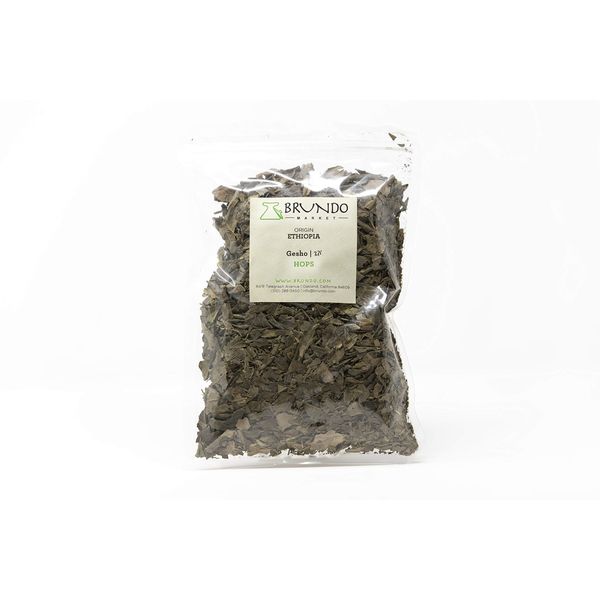 Gesho Kitel | Authentic Brewing Hops Leaves | Hand Picked and Processed | Harvested in and Imported from Ethiopia | Non GMO | Organic | No preservatives | ጌሾ ቅጠል (4oz)