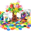 BrainFlakes Educational Toy, 500 Pieces, Building Blocks, Educational Blocks, Building Guide, Brain Training