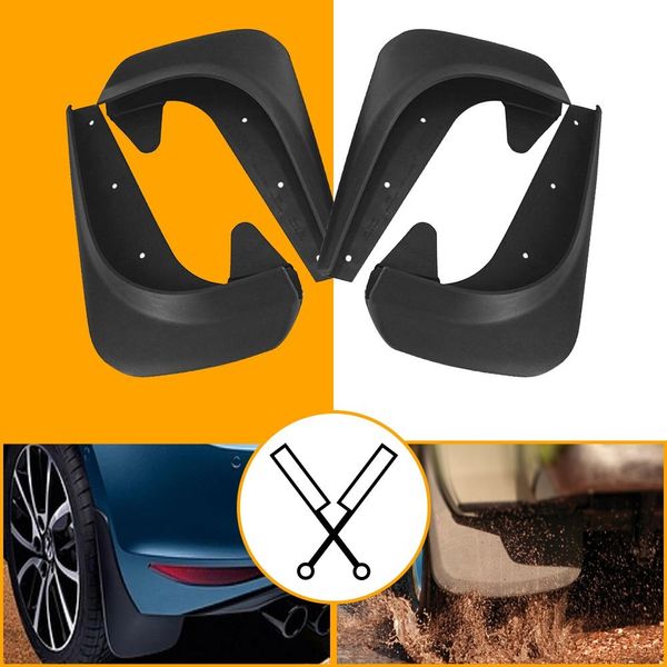 4X Splash Guards For Car Pickup SUV Mudflaps Mud Flaps Mudguard Auto Accessories