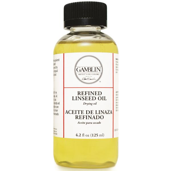 Gamblin Alkali Refined Linseed Oil 4 oz Bottle