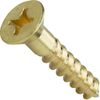 #14 x 1" Flat Head Countersink Solid Brass Wood Screws Phillips Drive Qty 50