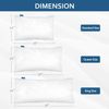 Waterproof Pillow Protector Standard Size Zippered 4 Pack 20 x 26 inch White