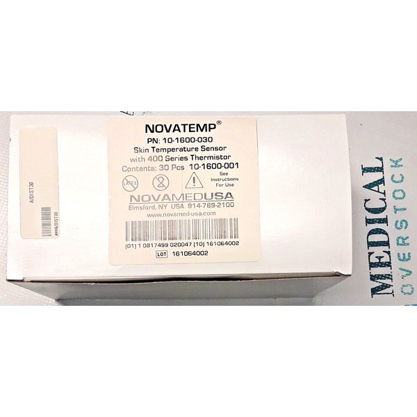 10-1600-030 - NOVATEMP - 400 SERIES SKIN TEMPERATURE SENSOR - 30/CASE - NEW