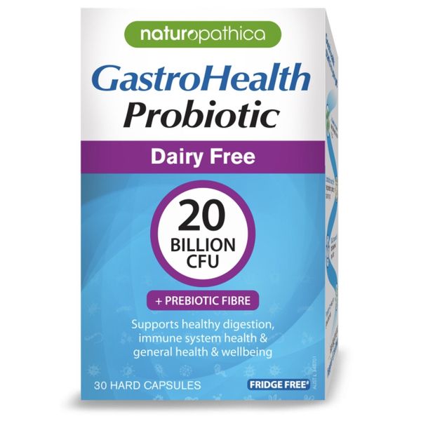 GastroHealth Dairy Free Probiotic 90 Caps Pack Naturopathica