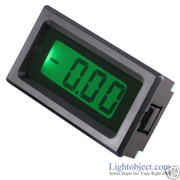 UP8035 Green LCD DC 20V Digital Volt Meter Power 6-15V