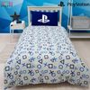 Sony Playstation Duvet Set, POLYCOTTON, White, Single