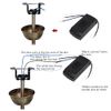 Universal Wireless Ceiling Fan Remote Control Kit, Wireless Timing Intelligent Remote Control, Adjust Wind Speeds Ceiling Fan Pendant Light Controller Switch for Light Hotel(Black+White/220 V)