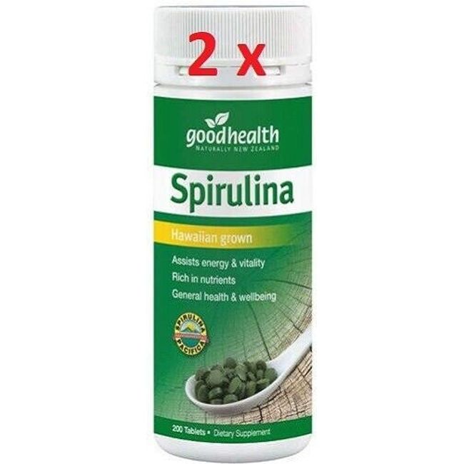 2 x Good Health Spirulina Tablets 200 - made in NZ