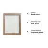 Frame Company Allington Beech Frame 14x11 inch, Glass