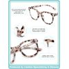 LianSan Reading Glasses for Women - Stylish Blue Light Blocking Computer Readers with Spring Hinge(Leopard,1.75x)
