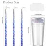 2 PCS Silicone Jelly Stamper, 3 PCS Nail Dotting Pen Double Sided Nail Art Stamper Transparent Nail Stamper French Tip French Manicure Kit with Scraper for French Manicure Home DIY Nail Salon