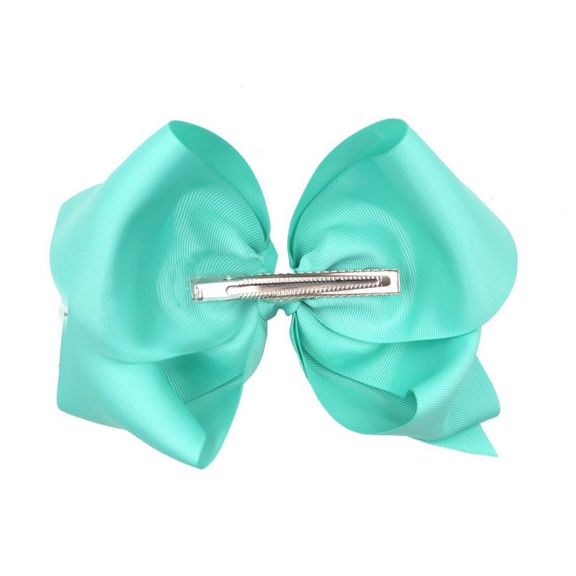 Super Large 8 Inch Silk Bow Barrette Boutique Hair Accessories