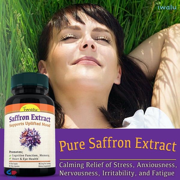 Mood Supplement - Support Your Mood Reduce Stress - AntiCortisol Natural Saffron