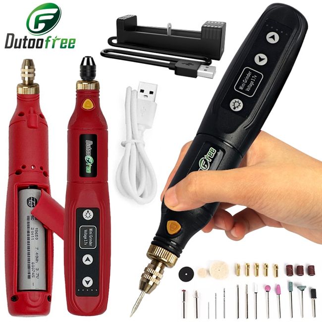 Mini Cordless Drill, Portable USB Small Electric Drill, Multi Functionality  Rotary Device, Mini Handheld Electric Drill Hole with Drill Bits, Battery