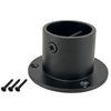 RopeServices UK 28mm Powder Coated Black Decking Rope Cup End, Deck Post End Fixing Post Fitting