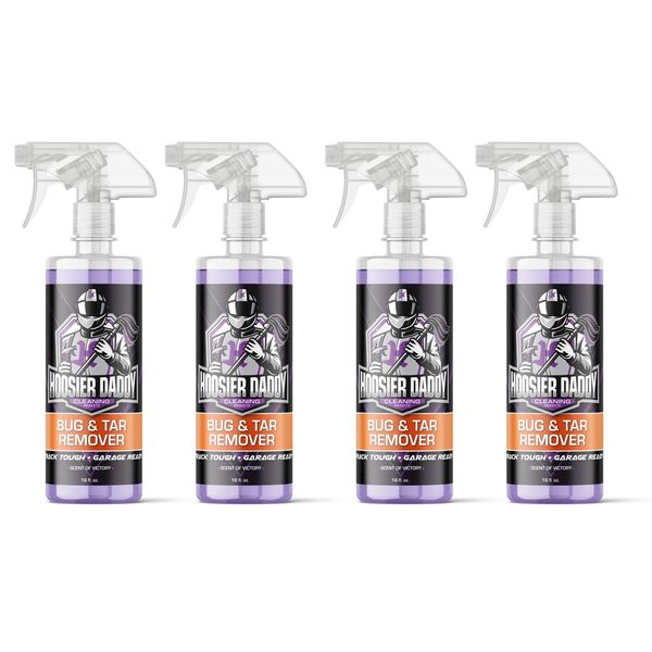 Hoosier Daddy 16oz Bug & Tar Remover - Dissolves Bugs & Tar(4-Pack)
